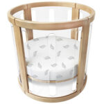 babyhood rjuha za posteljico kaylula white leaf bh080 001